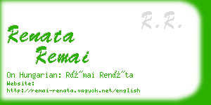 renata remai business card